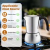 Vaolvpant No Coating 9 Cup Thickened 304 Stainless Steel Moka