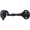 Black Traditional Cast Iron 4" (100mm) Cabin Hook & Eye