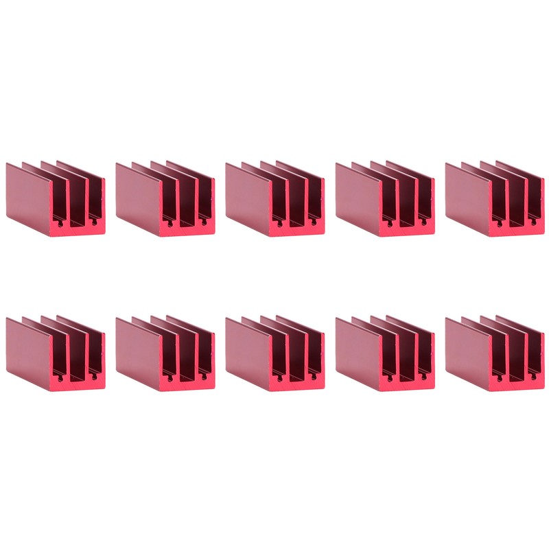 10Pcs Heat Sink 40x16x16mm Aluminium Thermal Cooler Cooling Radiator Set