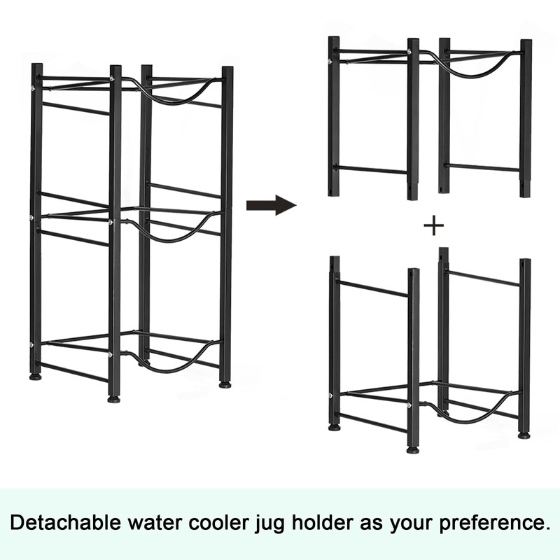 smusei 5 Gallon Water Bottle Holder 3 Tier Water Cooler