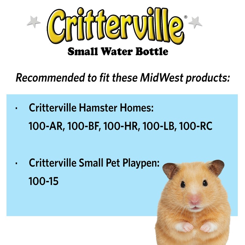 Small Animal Water Bottle | Ideal for Hamsters, Mice, Guinea