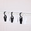 Frcctre 60 Pack Laundry Hooks Clip, 4.3" Plastic Swivel Hanging