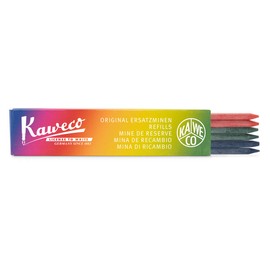 Kaweco Pencil All-Purpose Pen Refills 3.2 mm Mixed Colours Pack of 6 | Replacement Pencil Colorful Leads for Clutch Pencil | 2 x Green, 2 x Blue, 2 x Red | Pencil Leads 6 Pieces 3.2 mm Mix