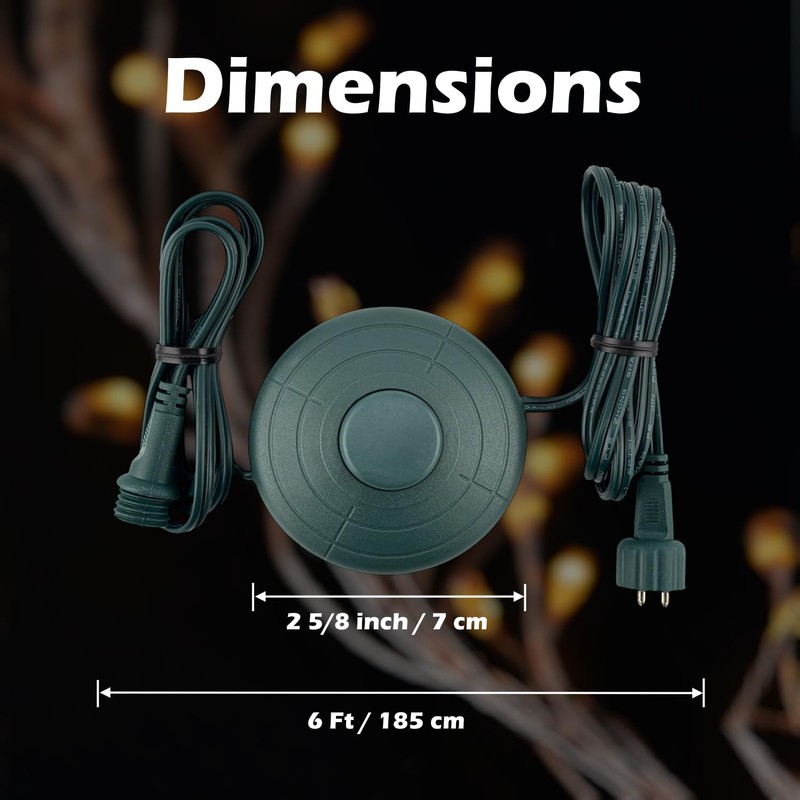 Goodsby Lights Mode Power Cord for Christmas X-Mas Tree Lights,