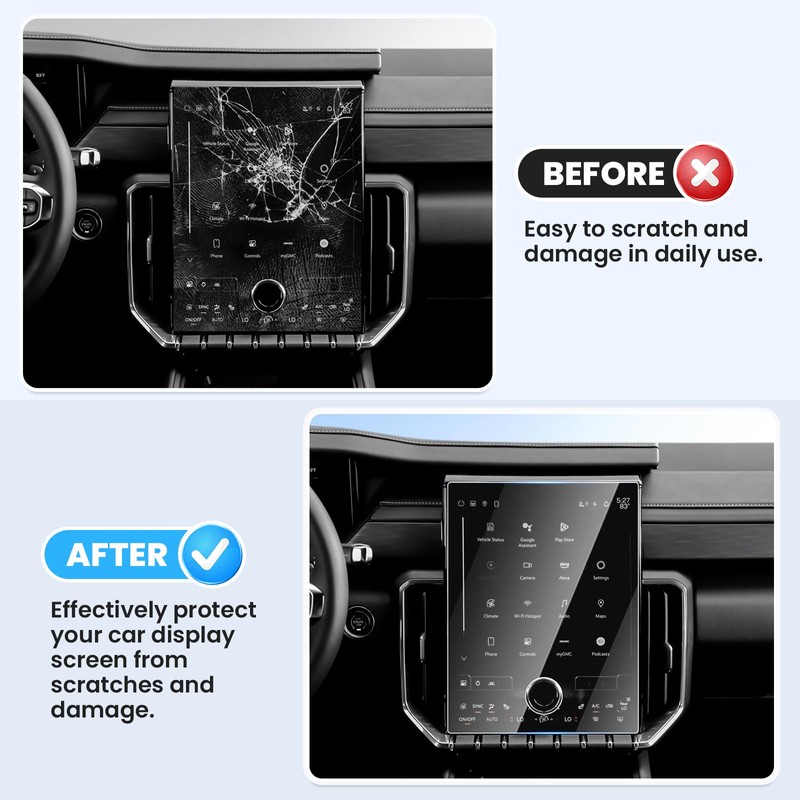 Canvcle Screen Protector for 2024 2025 2026 GMC Acadia (Elevation/AT4/Denali),