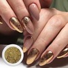 Boozyshop Chrome Bubble Nail Set Gold