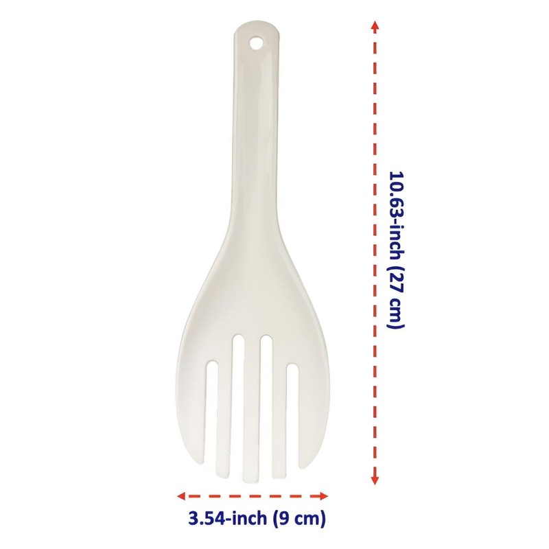 Jumbo Large Plastic Rice Paddle Spatula Scoop Fork-Like, 10.63" (27