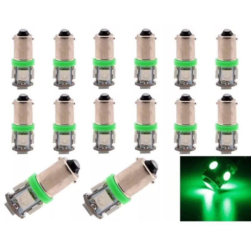 MILITARY HUMVEE Dash light bulbs 2 GRN BRIGHTEST bulb 24V