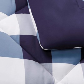 Truly Soft Everyday - Twin XL Duvet + Sham Set - Buffalo Plaid Collection - Navy (DCS2093BLTX-00)