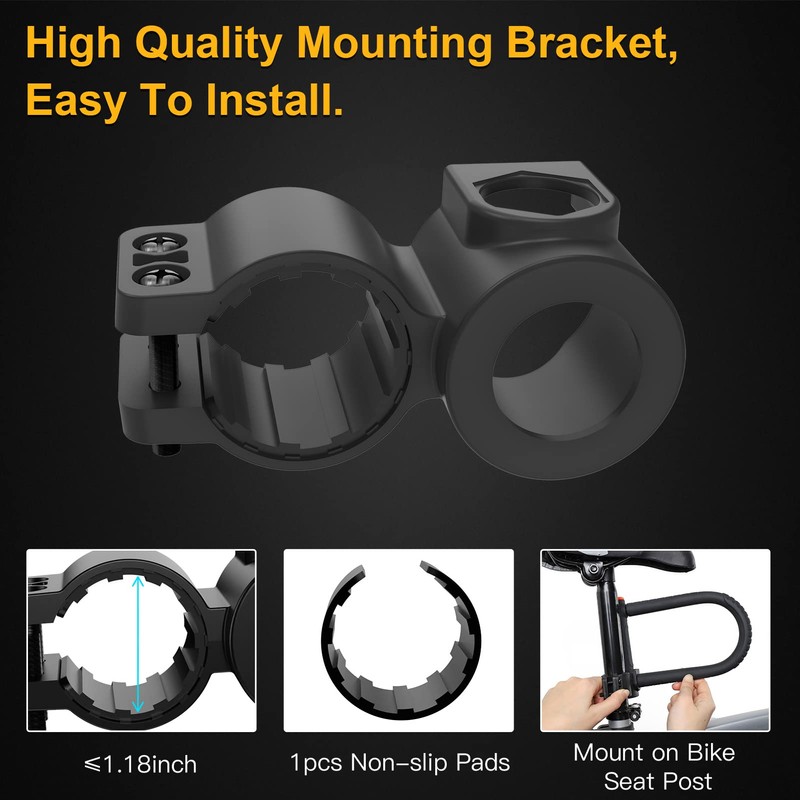 INTEKIN Bike U Lock Heavy Duty Lock, 16mm U Lock