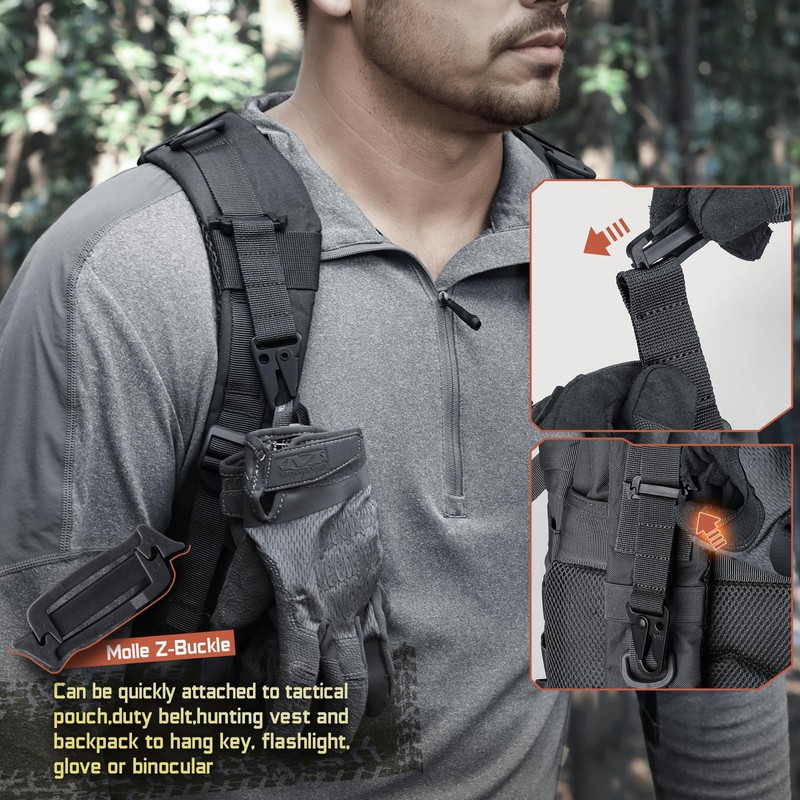 LIVANS Tactical Gear Clip Molle Belt Clip Tactical Clash Hook