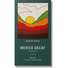 Coffee World | Mexico Decaf Chemical-Free Mountain Water Process Single Origin UK Roasted Coffee - Brewing for Cafés, Businesses, Shops & Home (Coffee Beans 250g)