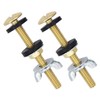 SHINEOFI 2pcs Toilet Tank Bolts Durable Toilet Seat Fittings for