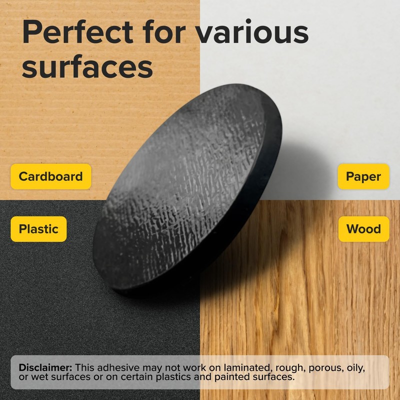 Peel-&-Stick Flexible Adhesive Magnets - 45 (0.8"x0.08") Magnetic Dots for