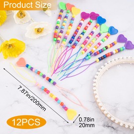 CustomyLife 12pcs Hair Beader Tool for Hair Braid, Multicolored Plastics Ponytail Quick Beader Hair Styling Tool for Long Short Curly Straight Thin Thick Hair