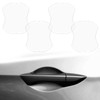 Logctee 4 Pack Clear Universal Car Door Handle Scratch Protectors,