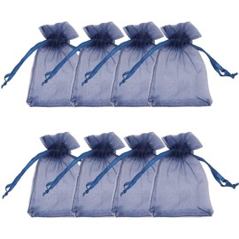 FAVORTALK Mini Gift Bags 50 Pcs Cellophane Party Bags Patterns Sweet Bags Cellophane Treat Bags for Birthday Party Wedding Baby Shower 5 x 7cm, Navy Blue