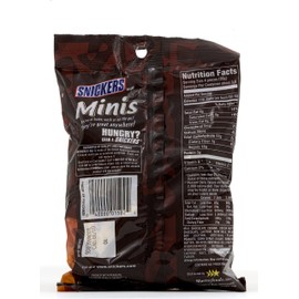 SNICKERS Minis Size Chocolate Candy Bars 4.4-Ounce Bag (Pack of 12)