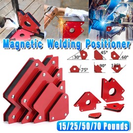 AIMALL Strong Magnetic Welding Locator – 45/90/135-Degree Angle Welding Magnet, Stainless Steel Multi-Angle Iron Absorption Bracket, Welding Aid Tool