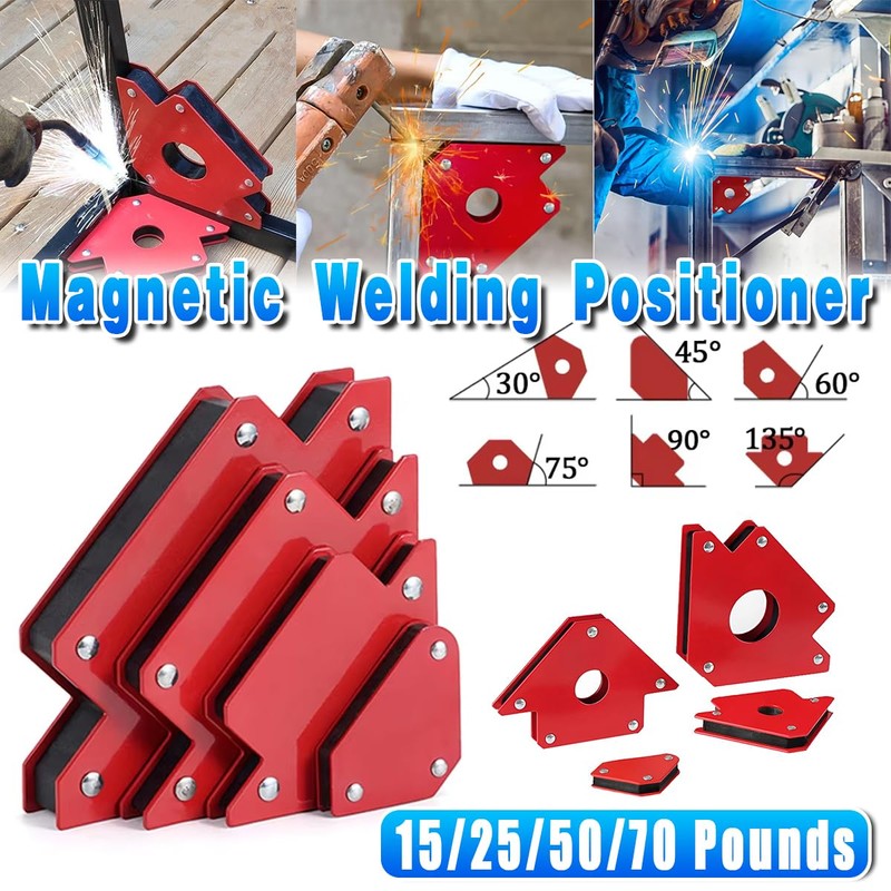 AIMALL Strong Magnetic Welding Locator – 45/90/135-Degree Angle Welding Magnet,