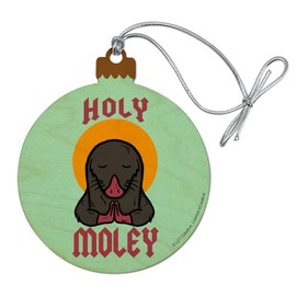 GRAPHICS & MORE Holy Moley Religious Mole Funny Humor Wood Christmas Tree Holiday Ornament