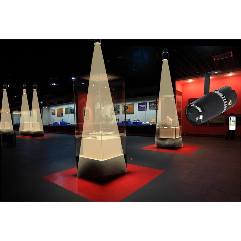 LED pinspot stage light,SENLAN 6W double white/cool white&warm white pinspot