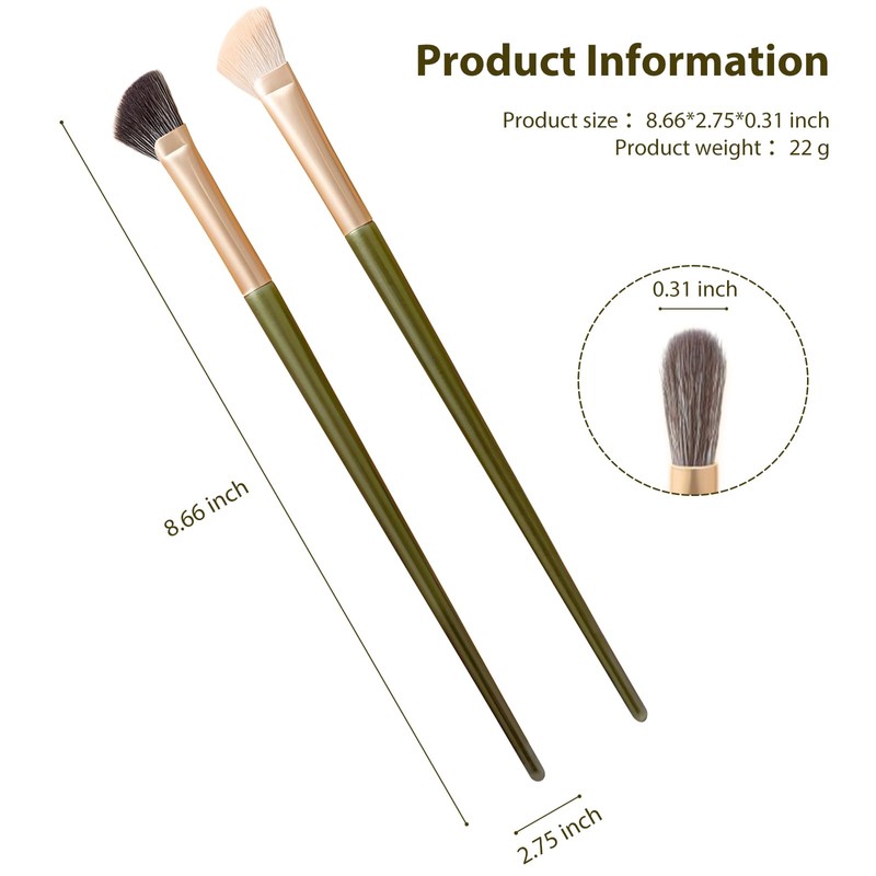 4pcs Angled Contour Makeup Brush,Half Fan-shape Nose Shadow Brush,Professional Highlighter
