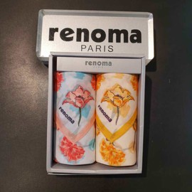 Renoma 대구백화점 레노마남녀 2매 손수건 세트(RH2S7번) Daegu Department Store Renoma Unisex 2-Piece Handkerchief Set (RH2S7)