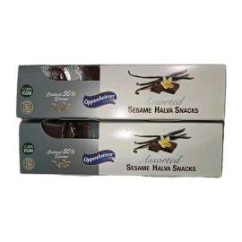 Oppenheimer 2 Oppenheimer 100% Vegan Assorted Sesame Halva Snacks Gift Box - Vanilla/Marble