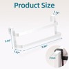 CHIKESI Double Layer Over Cabinet Towel Bar Holder, 2-Pack Stainless