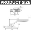 Yuiturt UPVC Window Handles, 2 Pcs White Cockspur Window Handle