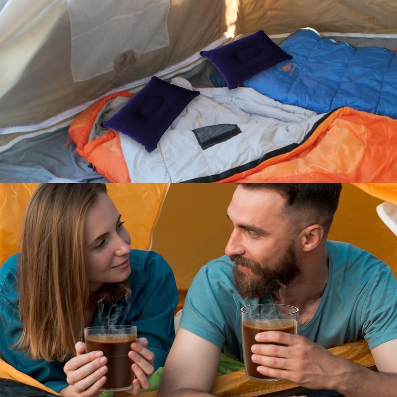 EIHI 2 Pack Navy Blue Medium PVC Fabric Inflatable Camping