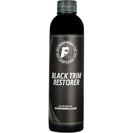 ExoForma Black Trim Restorer - Unique Dye-Infused Formula Lasts 6+ Months - Restores Factory Black to Plastic Trim - Protects Against UV Rays, Helps Conceal Scratches & Scuff Marks - Works in Seconds