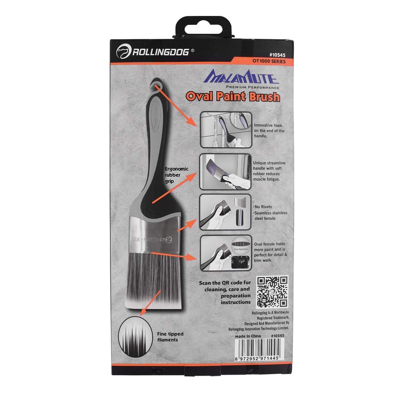 ROLLINGDOG Oval Cutting Brush Set, 1.5", 2", 2.5" for Window