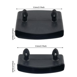 Oenothera Pack of 72 Slatted Frame Brackets, Black, Plastic Bed Slat Holder, Slatted Frame Replacement Parts for Single and Double Beds Connection Accessories