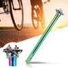 400MM CNC Aluminum Alloy Bicycle Seatpost Adjustable Mountain Bike Saddle