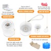 Mini Air Pump with Light 1300mAh Rechargeable Air Pump Wireless