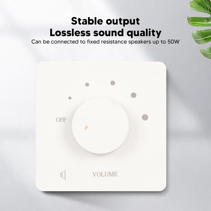 in Wall Speaker Volume Control, 50W Volume Controller Knob with