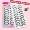 Lash Clusters 10 Pairs 80 Pcs D Curl Cluster Lashes