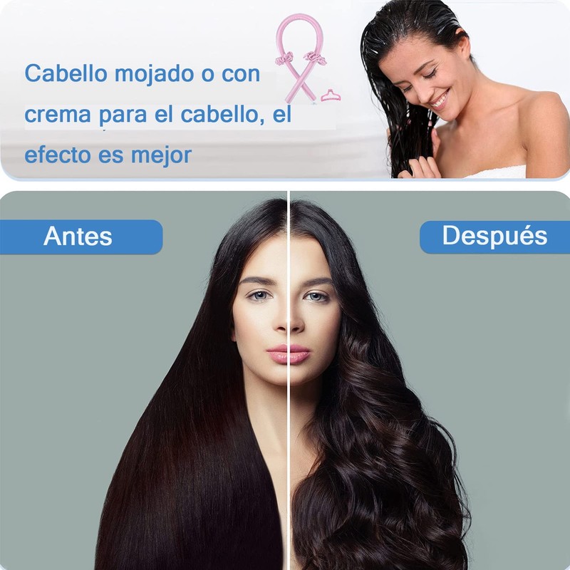 Rizos Sin Calor para Onda Natural, Rizadores de Cabello Sin