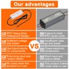 LuckWebs LED Driver 12V 60W Waterproof IP67 Power Supply Transformer