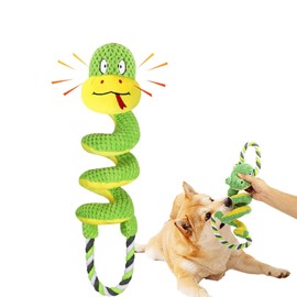 QXCFTW Dog Toys,Dog Rope Toys with & Squeaker,Can Be Pulled UP 66cm,Normal 40cm,Interactive Tug of War Pull Toy for Puppy Boredom, Soft Durable Rope for Small, Medium & Large Dogs