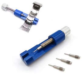 Watch Link Removal Kit, Tools to Adjust and Remove Bracelets，Pin Remover for Sizing Strap, Watches Sizing Adjustment Tool Kit for Watches Repair and Sizing, Watch Band Adjustment Tool Kit (Blue)