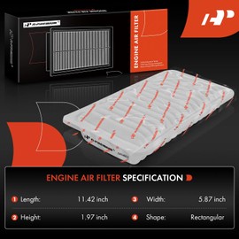 A-Premium Engine Air Filter Compatible with Toyota, Subaru, Pontiac & Scion Models - Matrix(03-08), Corolla(03-08), 86(17-20), BRZ(13-20), Vibe(03-08), tC(05-10), FR-S(13-16) - Replace#17801-0D020