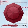 NBtoUS 2 Pack 48.6" Double Canopy Umbrella with Clamp, UPF50+