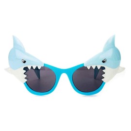 FANCYKIDS Shark Sunglasses Eyeglasses Glasses Funny Unique Novelty Costume Sunglasses for Boys Girls Adults Mens Womens Ocean Theme Party Decoration Photo Props Toys 4 Pairs