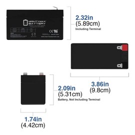 Mighty Max Battery 12V 1.3Ah Sealed Lead Acid Rechargeable Medical Alarm Backup Battery - 3 Pack