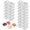 JIANGZHIB Pack of 15 Snack Pack Containers with Lid, Reusable