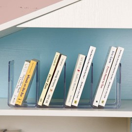 LUGUNU Clear Acrylic Purse Organizer - 4-Section Divider for Handbag Closet Storage - Durable Rack for Purses, Clutches More (Set of 4)