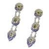 Riyo Gemstones Women Peridot Silver Jewellery Artists Love Earring Green